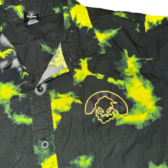 Disney Our Universe Shirt Men's L‎ Black Green The Nightmare Before Christma - Picture 5 of 13